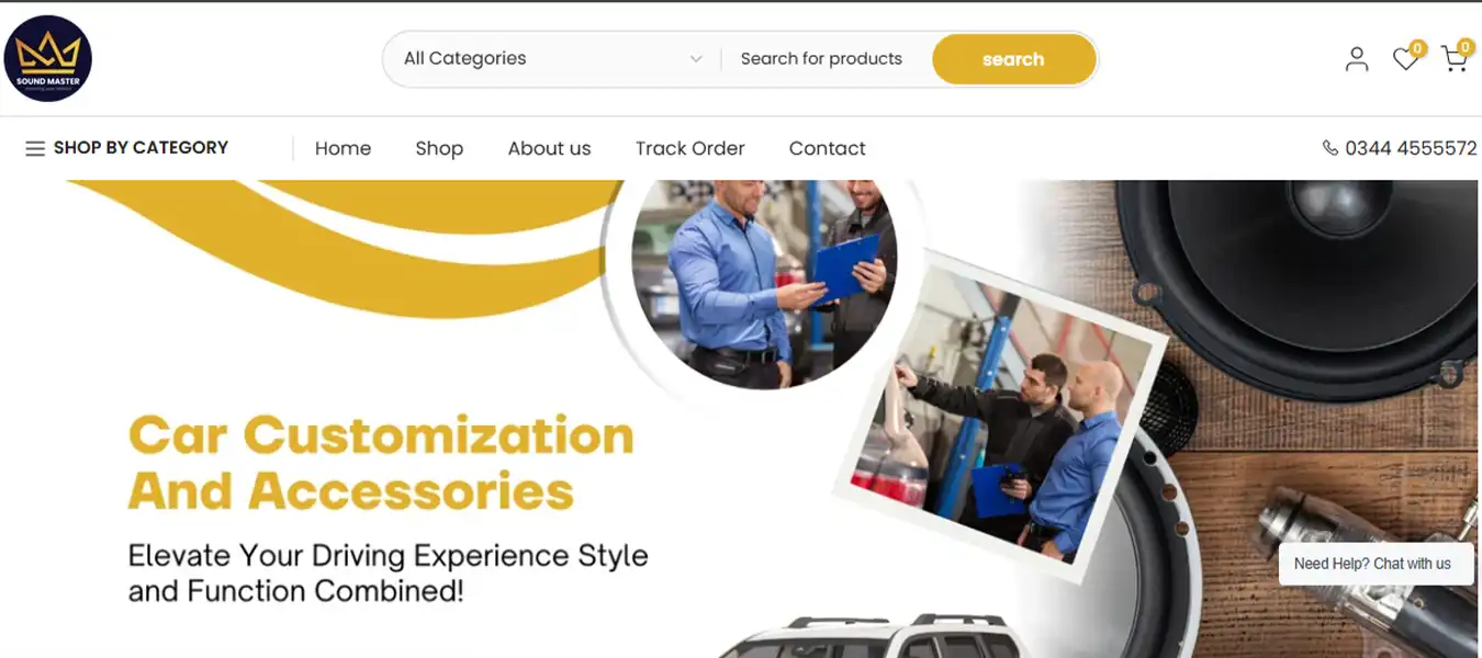 Sound Master website project by TRYFYRO