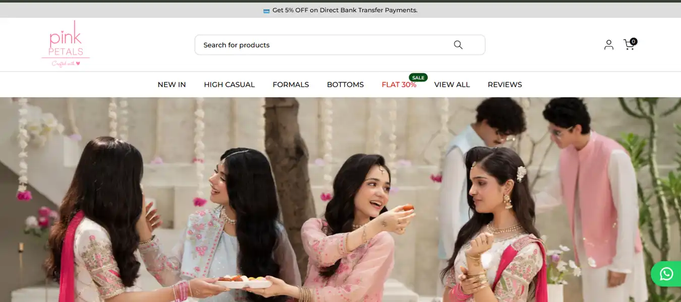 Pink Petals website project by TRYFYRO