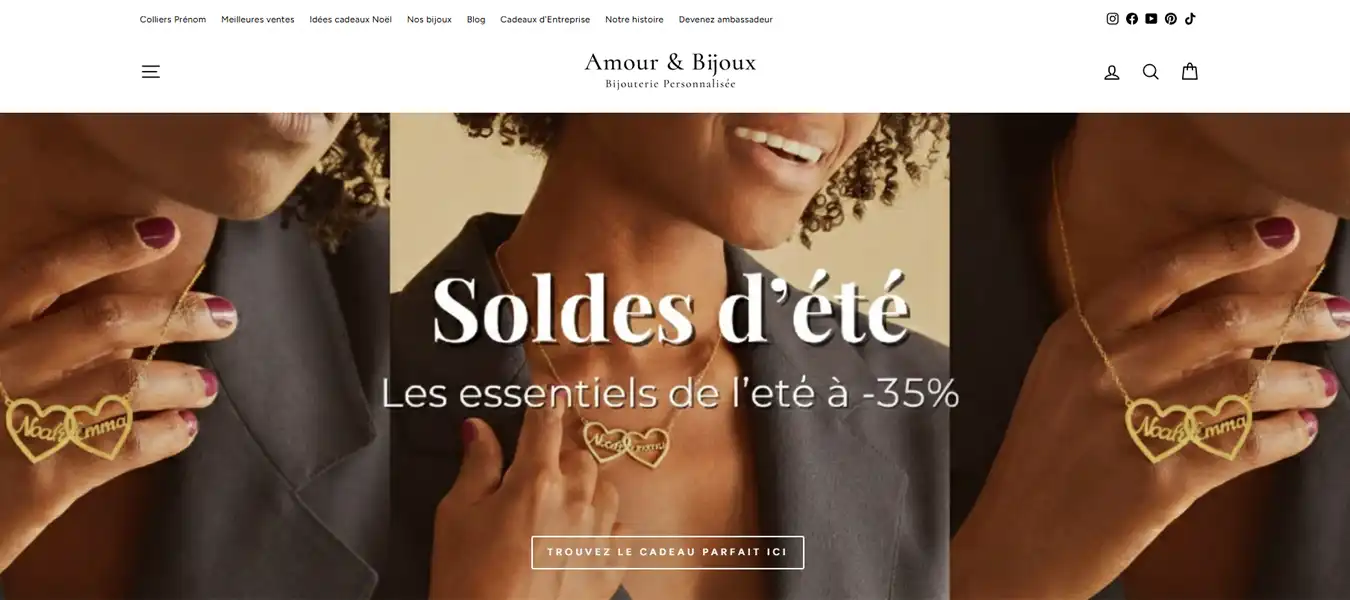 Amour&Bijoux website project by TRYFYRO