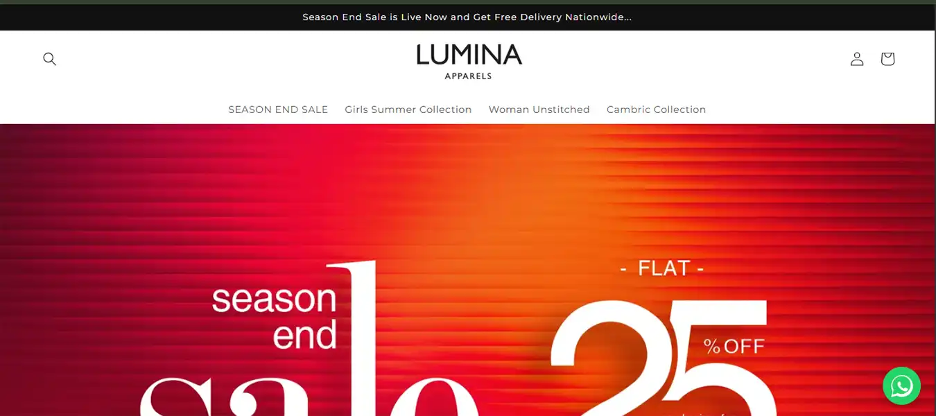 Lumina website project by TRYFYRO