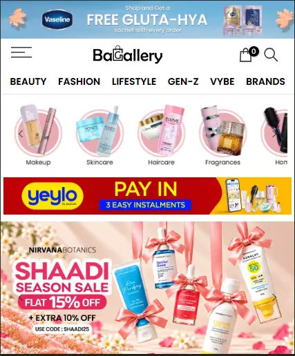 BaGallery mobile website project by TRYFYRO