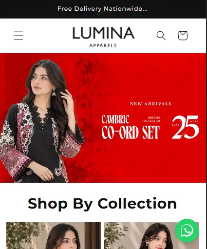 Lumina mobile website project by TRYFYRO